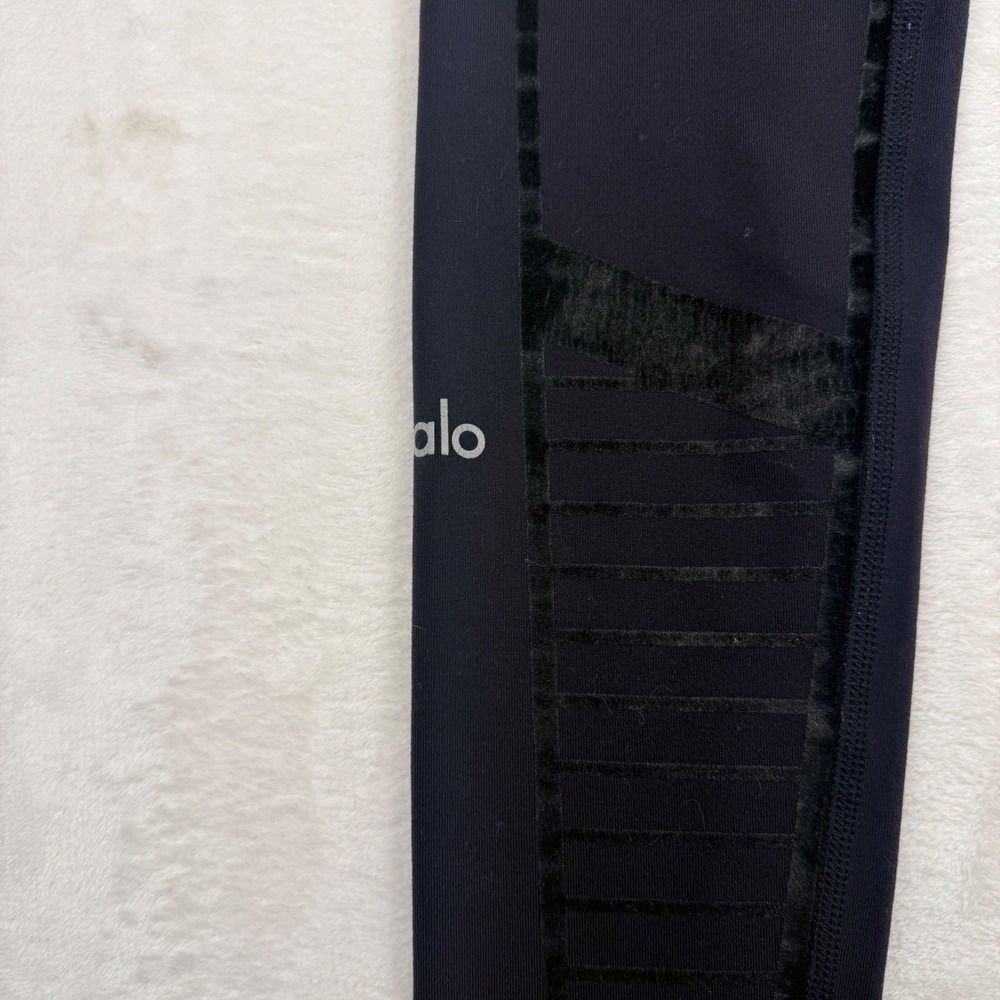 ALO Yoga Moto Leggings‎ Black High Waist Performance Activewear Womens XS - Picture 6 of 7